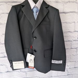 English Laundry Kids Black 4 Piece Suit Size 5